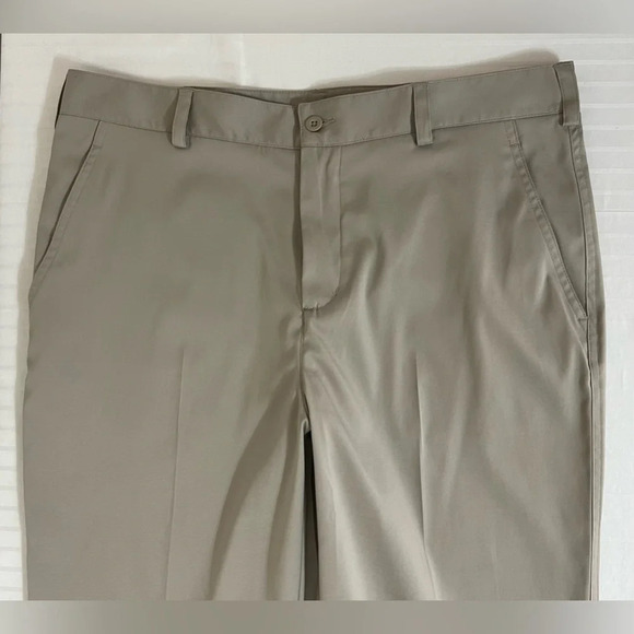 Nike Dri-Fit Size 36x30 Mens Performance Golf Pants Khaki Tan 598445 - Picture 5 of 15